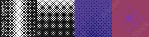 Halftone square pattern set