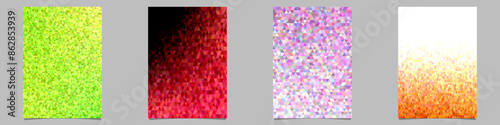 Abstract triangle polygon brochure background collection