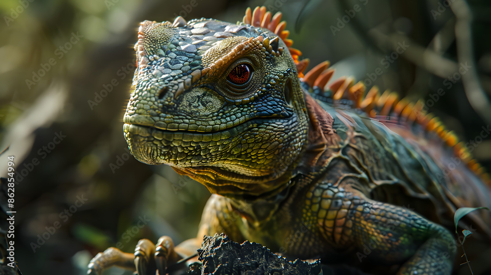 Obraz premium Reptilian eye