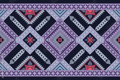 Wallpaper Mural seamless knitted pattern with embroidery Torontodigital.ca