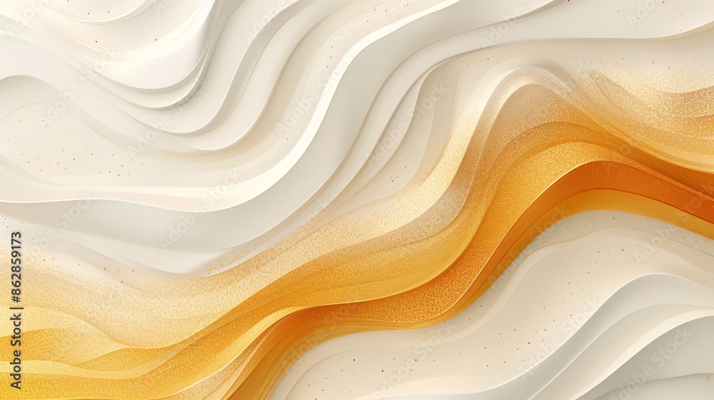 Obraz premium Abstract Golden Waves Background