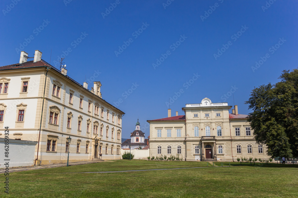 Historic Stepana monastery in the center of Litomerice, Czechia Historic Stepana monastery in the center of Litomerice, Czechia