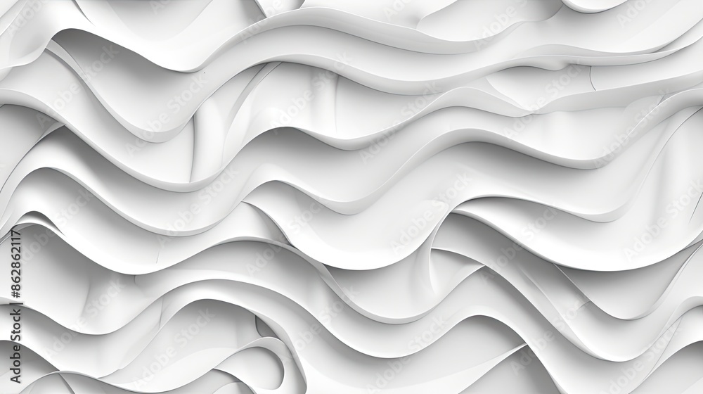 A close-up shot of a white, abstract, wavy pattern texture background SEAMLESS PATTERN A close-up shot of a white, abstract, wavy pattern texture background SEAMLESS PATTERN