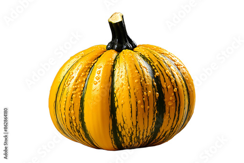 Acorn squash Isolated on transparent background