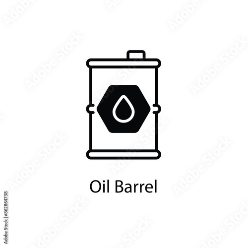 Oil Barrel vector icon