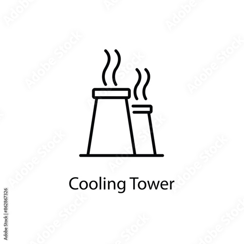 Cooling Tower vector icon