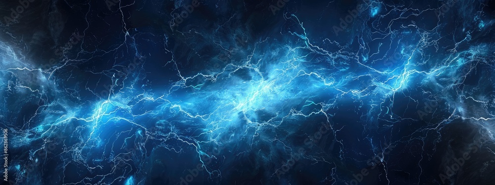 blue electric black background