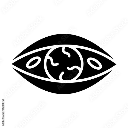 Eye Infection Glyph Icon