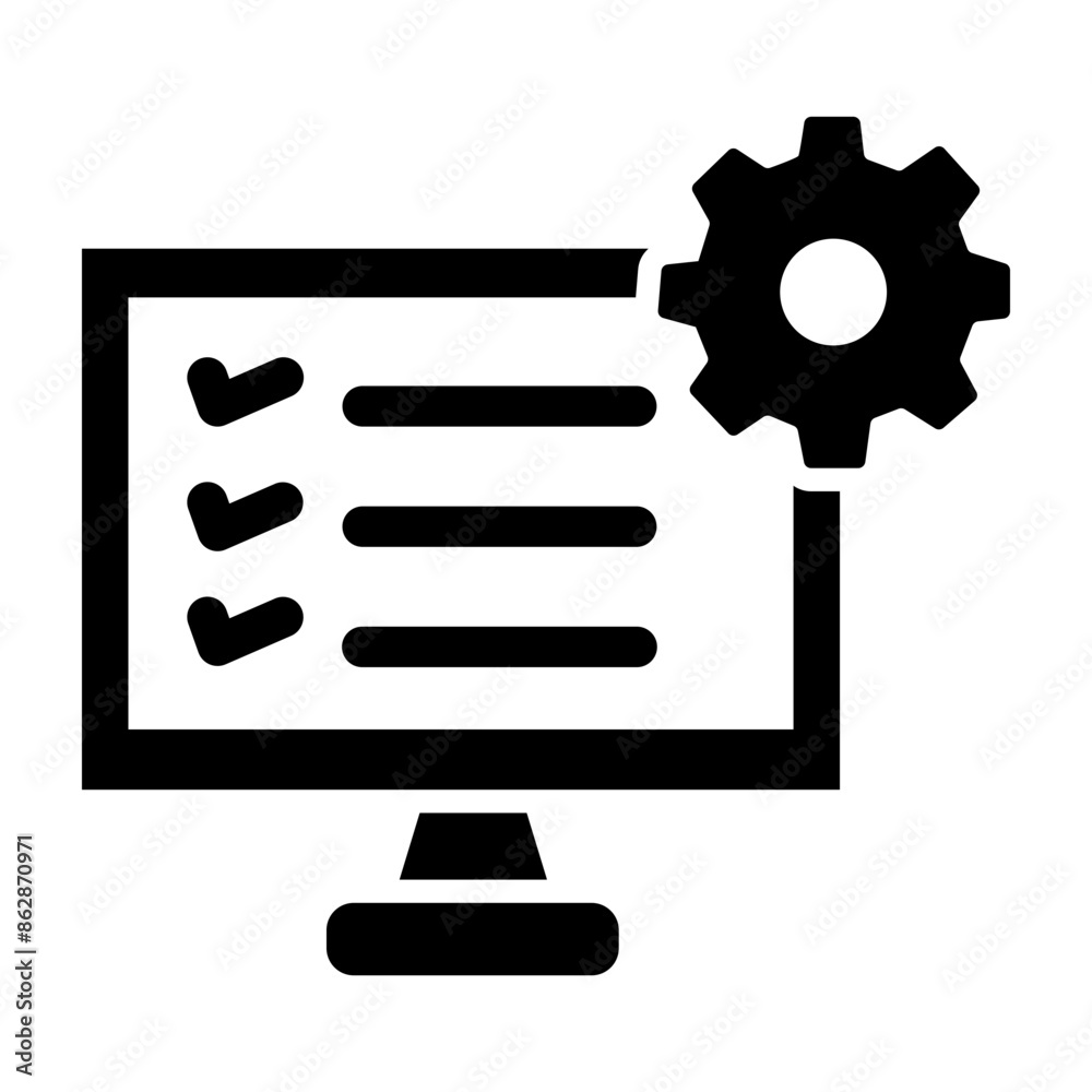 Online Learning Glyph Icon Online Learning Glyph Icon
