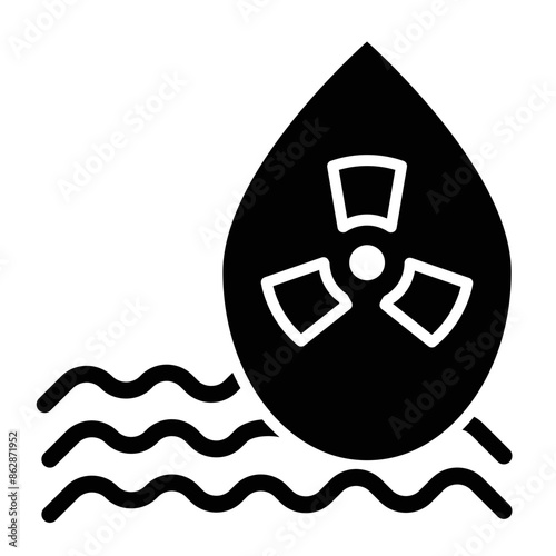 Radioactive Glyph Icon