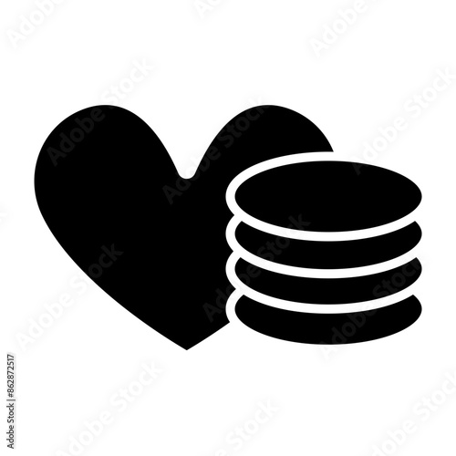 Donations Glyph Icon