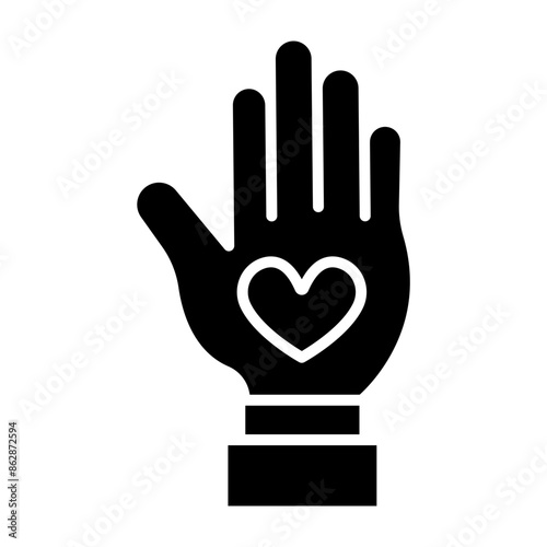 Kindness Glyph Icon