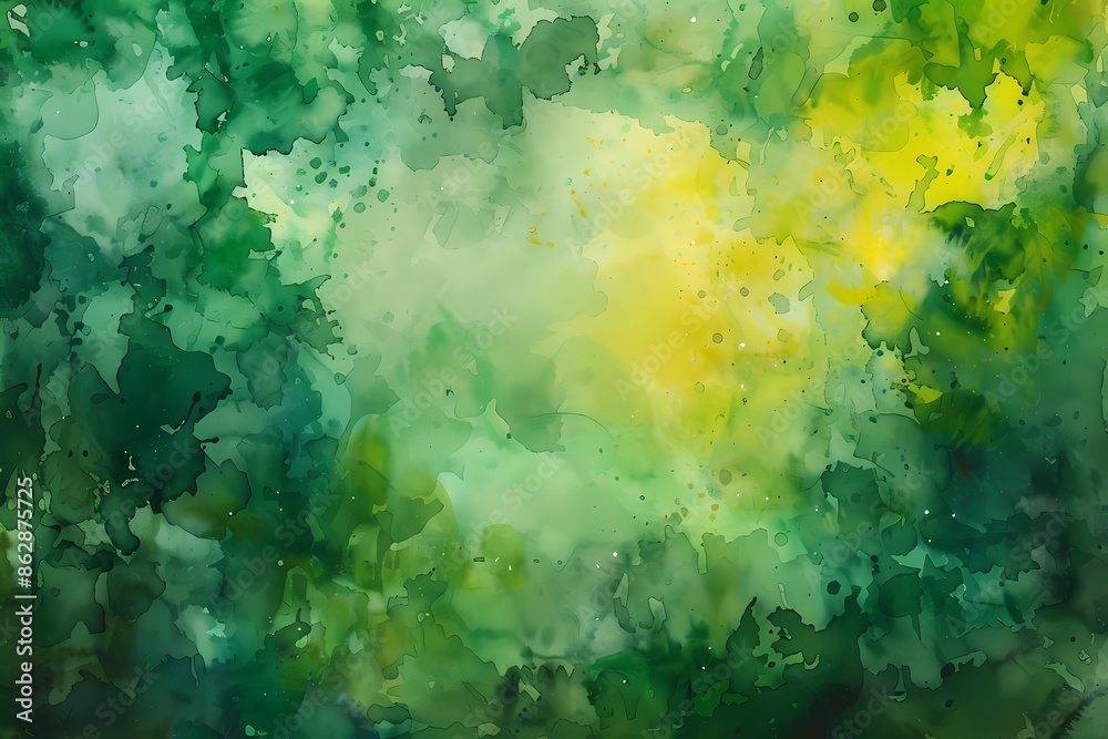 An abstract pattern of various shades of green An abstract pattern of various shades of green