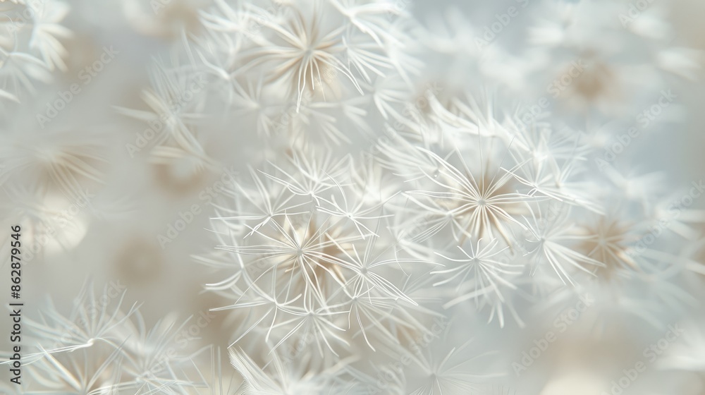 Macro photo of a large white dandelion. depth of field of flowers Abstract nature background Macro photo of a large white dandelion. depth of field of flowers Abstract nature background