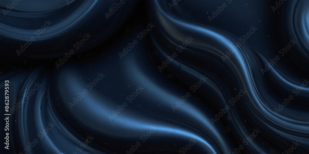 Obraz premium Dark navy abstract background vector illustration