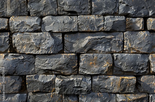 A Close Up View of a Rough Stone Wall