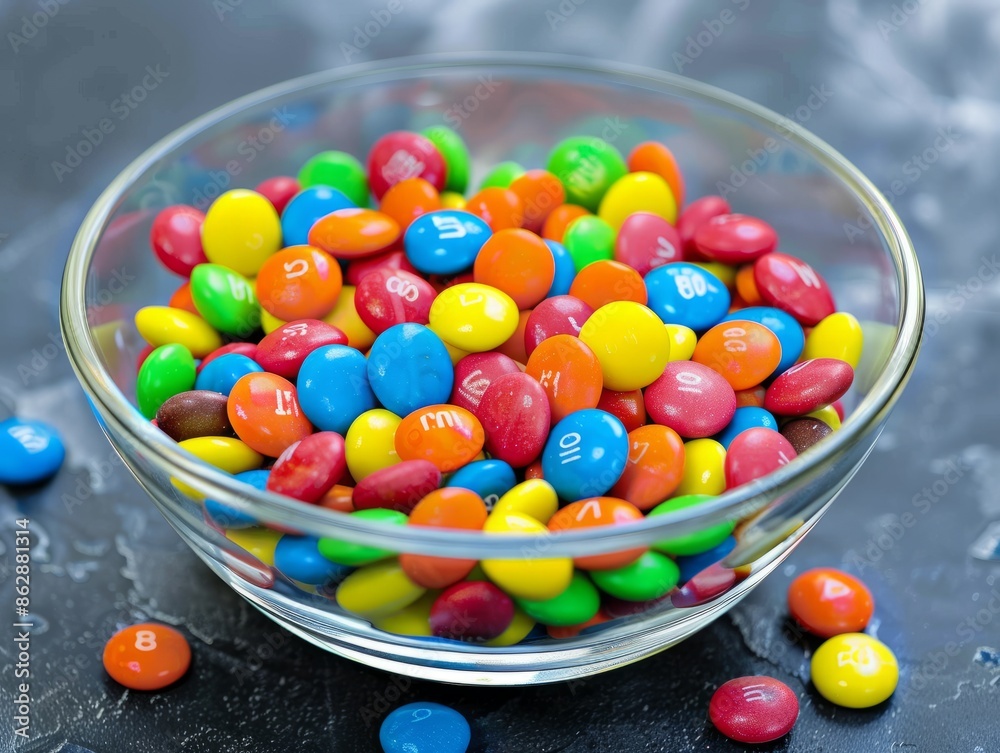 Colorful Candies mixed on bowl Colorful Candies mixed on bowl