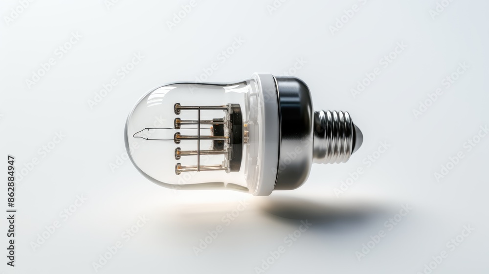 Filament Light bulb isolated on white background. AI generated Filament Light bulb isolated on white background. AI generated