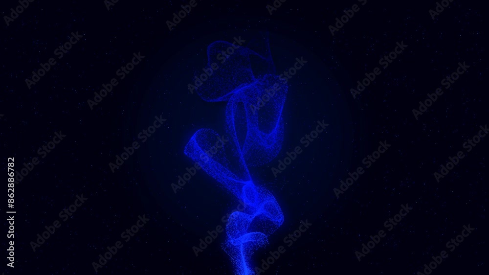 Abstract background with animated blue waves Abstract background with animated blue waves