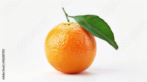 Isolated tangerine or mandarin fruit on a white background