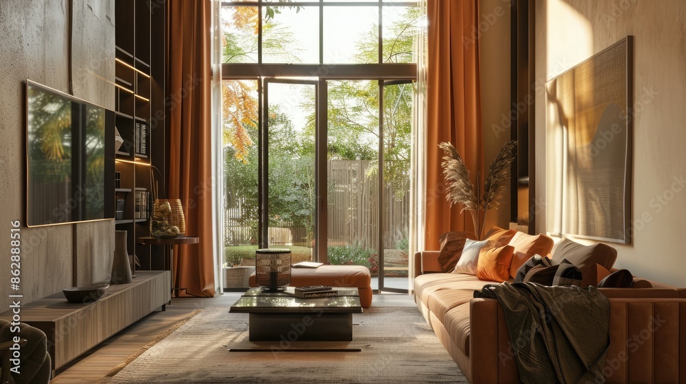 Modern living room with natural light Modern living room with natural light