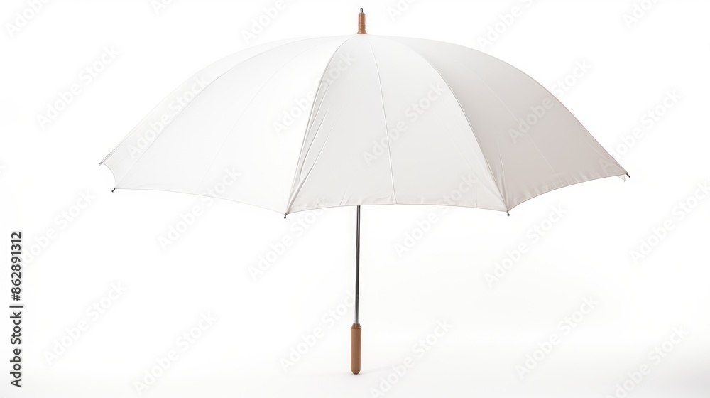 White Umbrella Isolated On White background White Umbrella Isolated On White background