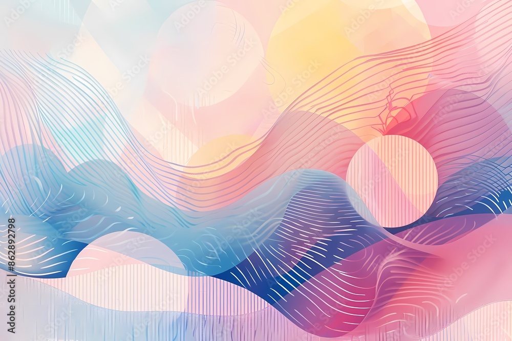Subtle Pastel Gradient Canvas with Dynamic Geometric Patterns - Elegant and Modern Design Subtle Pastel Gradient Canvas with Dynamic Geometric Patterns - Elegant and Modern Design