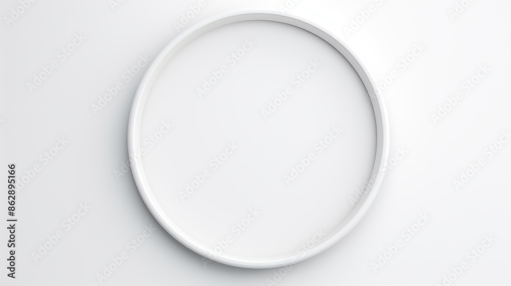 A classic, circular frame with a polished finish, its simplicity highlighting the beauty of the pure white background. A classic, circular frame with a polished finish, its simplicity highlighting the beauty of the pure white background.