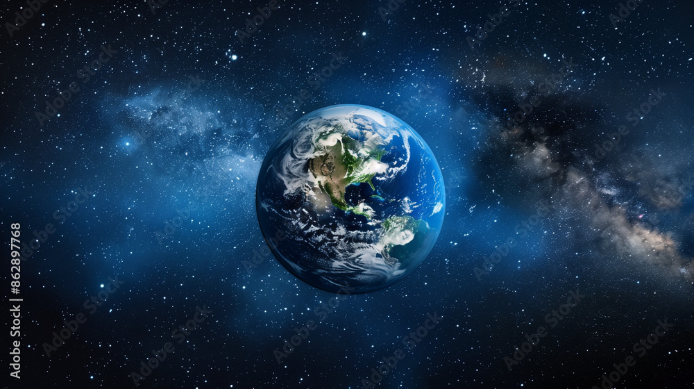 Fototapeta premium earth and moon