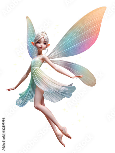 Flying Fairy, Transparent Background, PNG