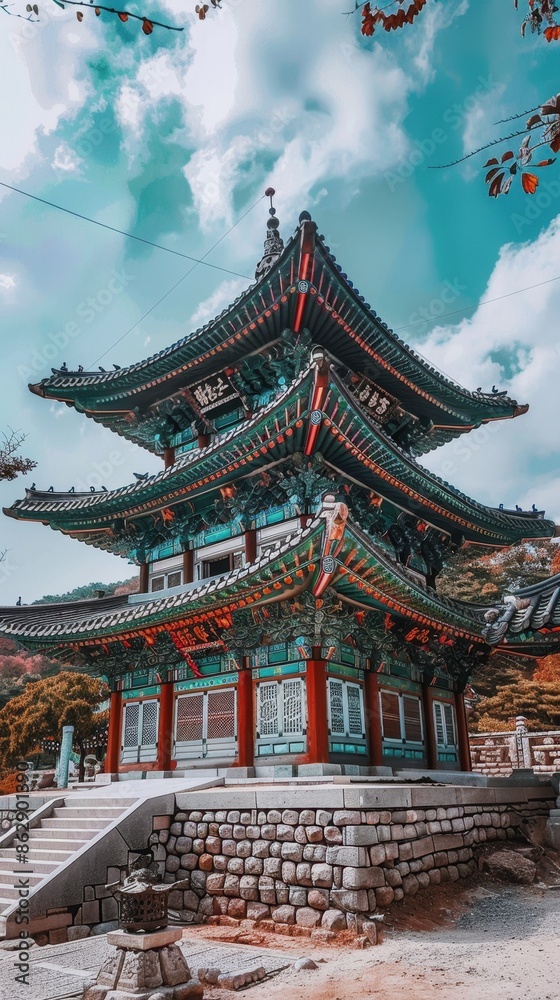 Chusok in South Korea, the nature of South Korea. architecture of South Korea Chusok in South Korea, the nature of South Korea. architecture of South Korea