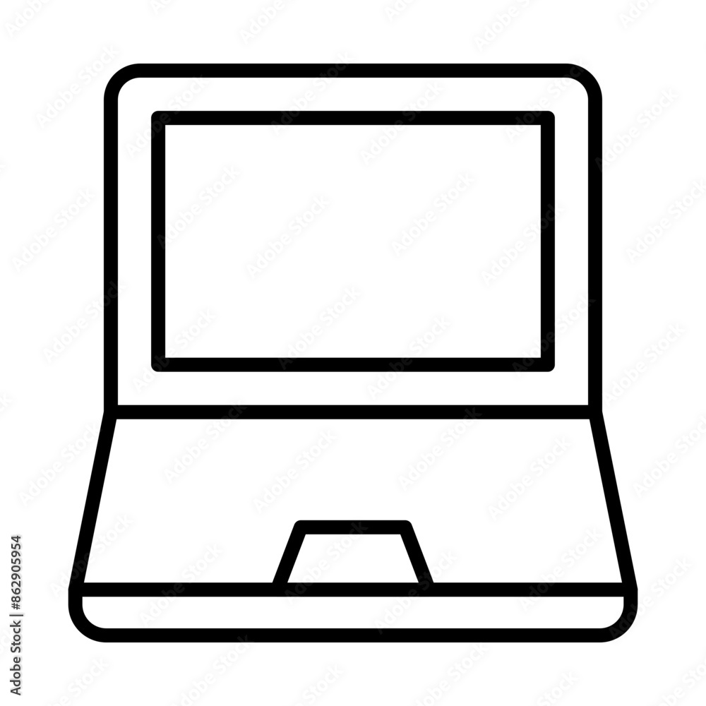 Laptop line icon
