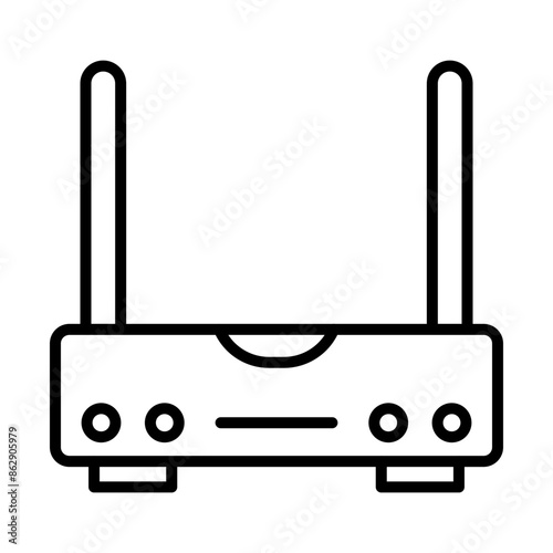 Modem line icon