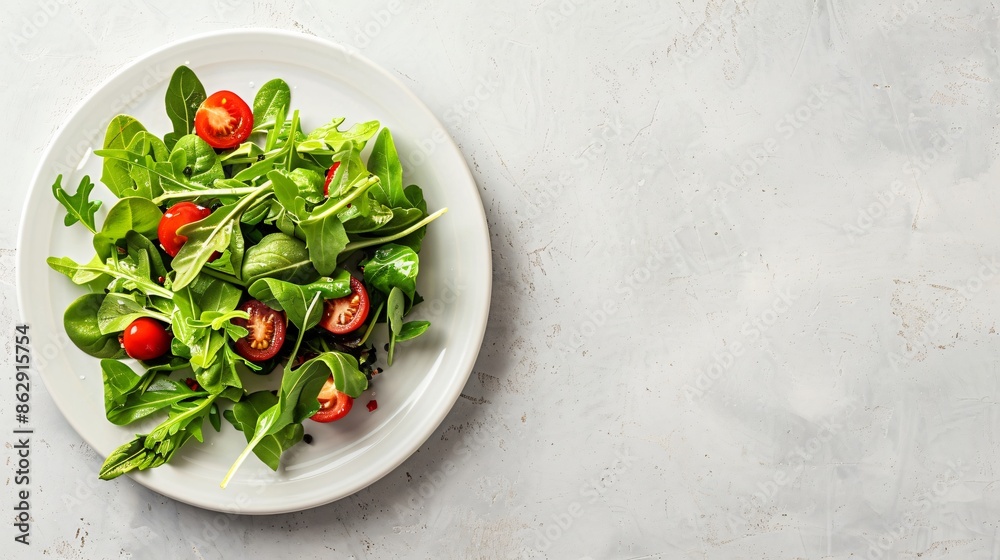 Simplicity on a Plate: Minimalist Salad Simplicity on a Plate: Minimalist Salad