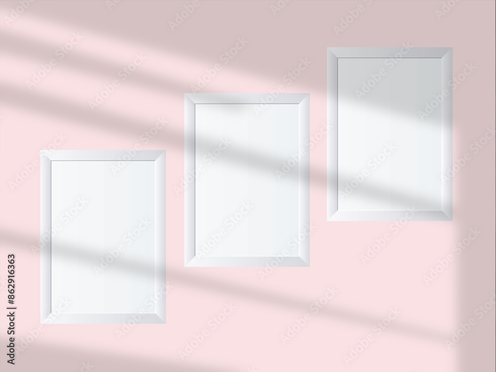 Blank mockup frame photo minimal with soft shadows and light overlay as template for design presentation, promotion, portfolios etc. Blank mockup frame photo minimal with soft shadows and light overlay as template for design presentation, promotion, portfolios etc.