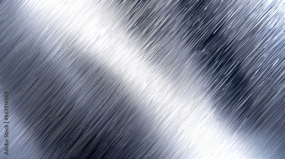 Minimalist metal texture with brushed silver finish