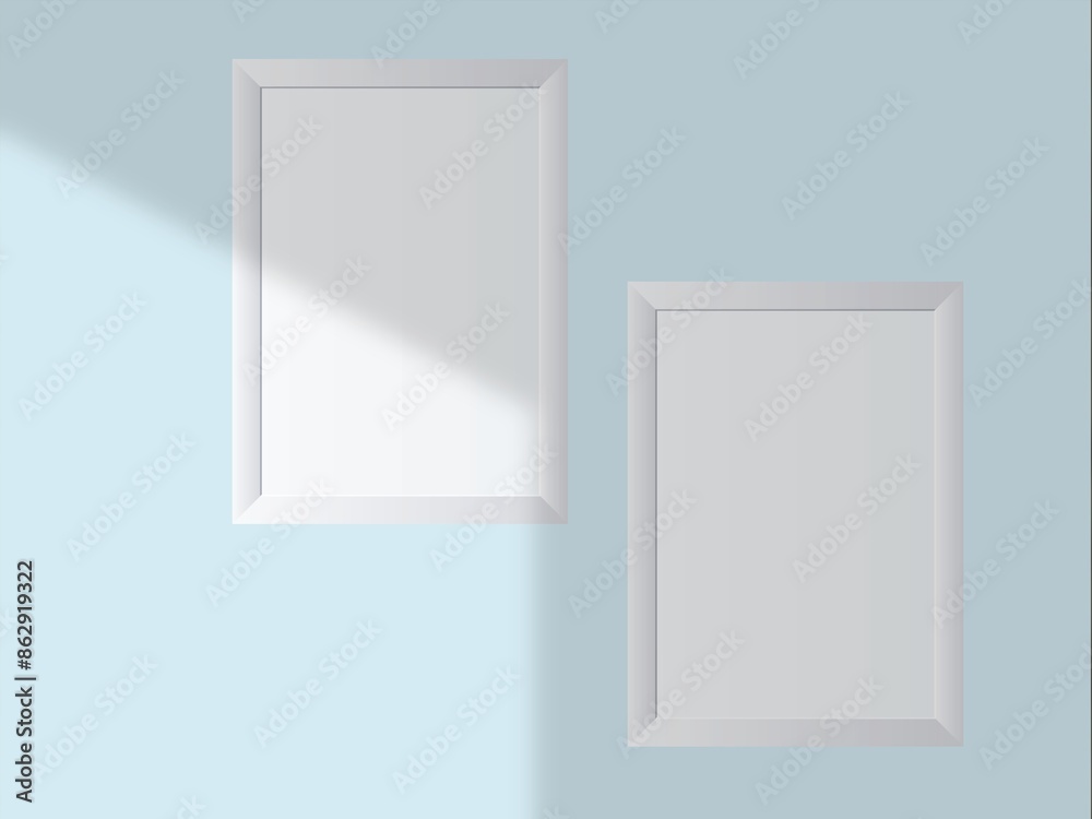 Mockup blank frame minimal with soft shadows and light overlay as template for design presentation, etc. Mockup blank frame minimal with soft shadows and light overlay as template for design presentation, etc.