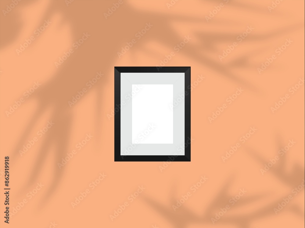 Mockup blank frame minimal with soft shadows and light overlay as template for design presentation, etc. Mockup blank frame minimal with soft shadows and light overlay as template for design presentation, etc.