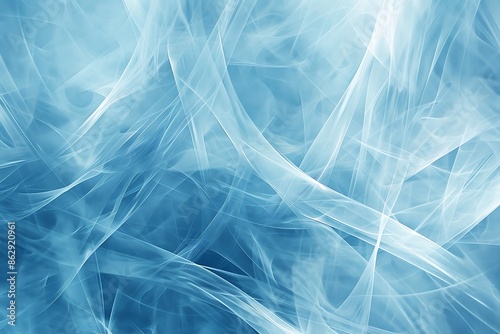 A blue and white background