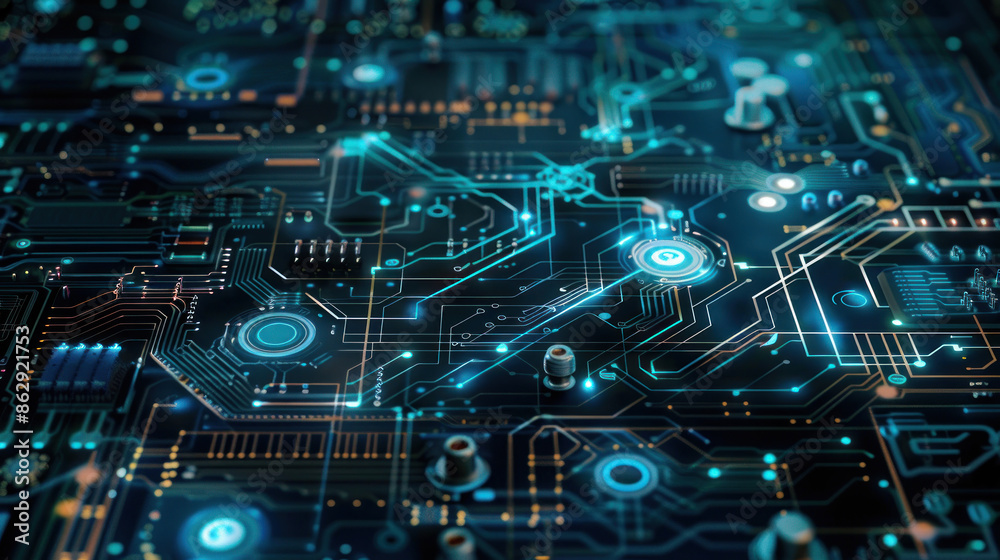Technology background with futuristic circuit diagrams Technology background with futuristic circuit diagrams