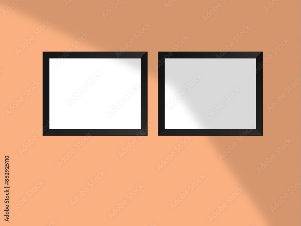 Blank mockup frame photo modern and minimal with soft shadows and light overlay as template for design presentation. Blank mockup frame photo modern and minimal with soft shadows and light overlay as template for design presentation.