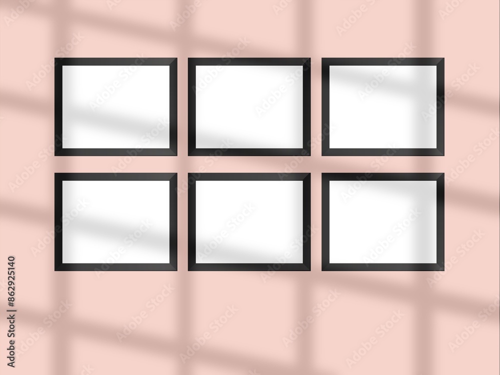 Blank mockup frame photo modern and minimal with soft shadows and light overlay as template for design presentation. Blank mockup frame photo modern and minimal with soft shadows and light overlay as template for design presentation.