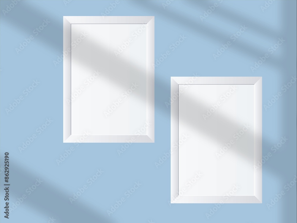 Blank mockup frame photo modern and minimal with soft shadows and light overlay as template for design presentation. Blank mockup frame photo modern and minimal with soft shadows and light overlay as template for design presentation.