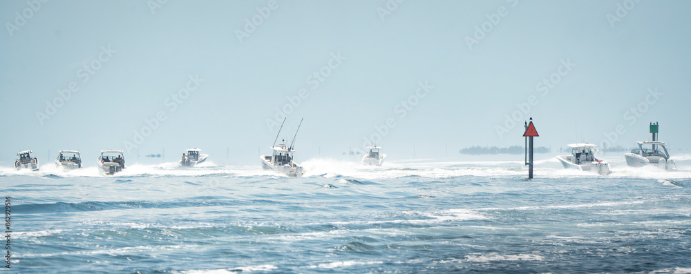Obraz premium Boats in The Keys