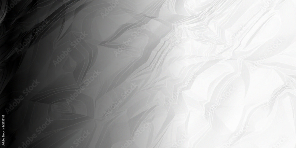 Fototapeta premium White wrinkly backdrop paper background. panorama grunge wrinkly paper texture. White and black crumpled and top view textures can be used for background of text or any contents.