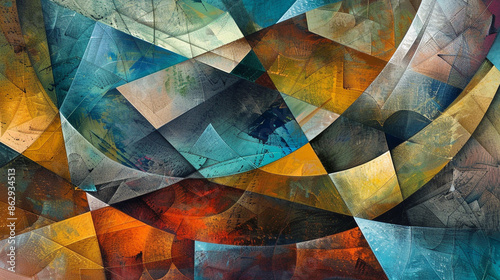 Modern Abstract wallpapers and backgrounds. Cubism abstract wallpaper