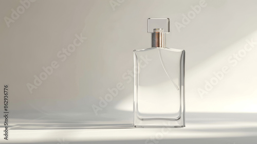 parfume bottles isolated on white background with clipping path