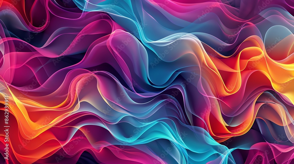 Abstract doctor elements with flowing lines and vibrant colors, great for modern graphic design projects and background textures