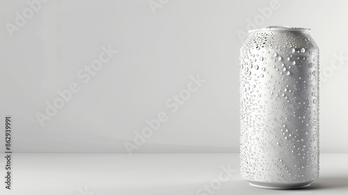 Aluminum cans with drinks on white background