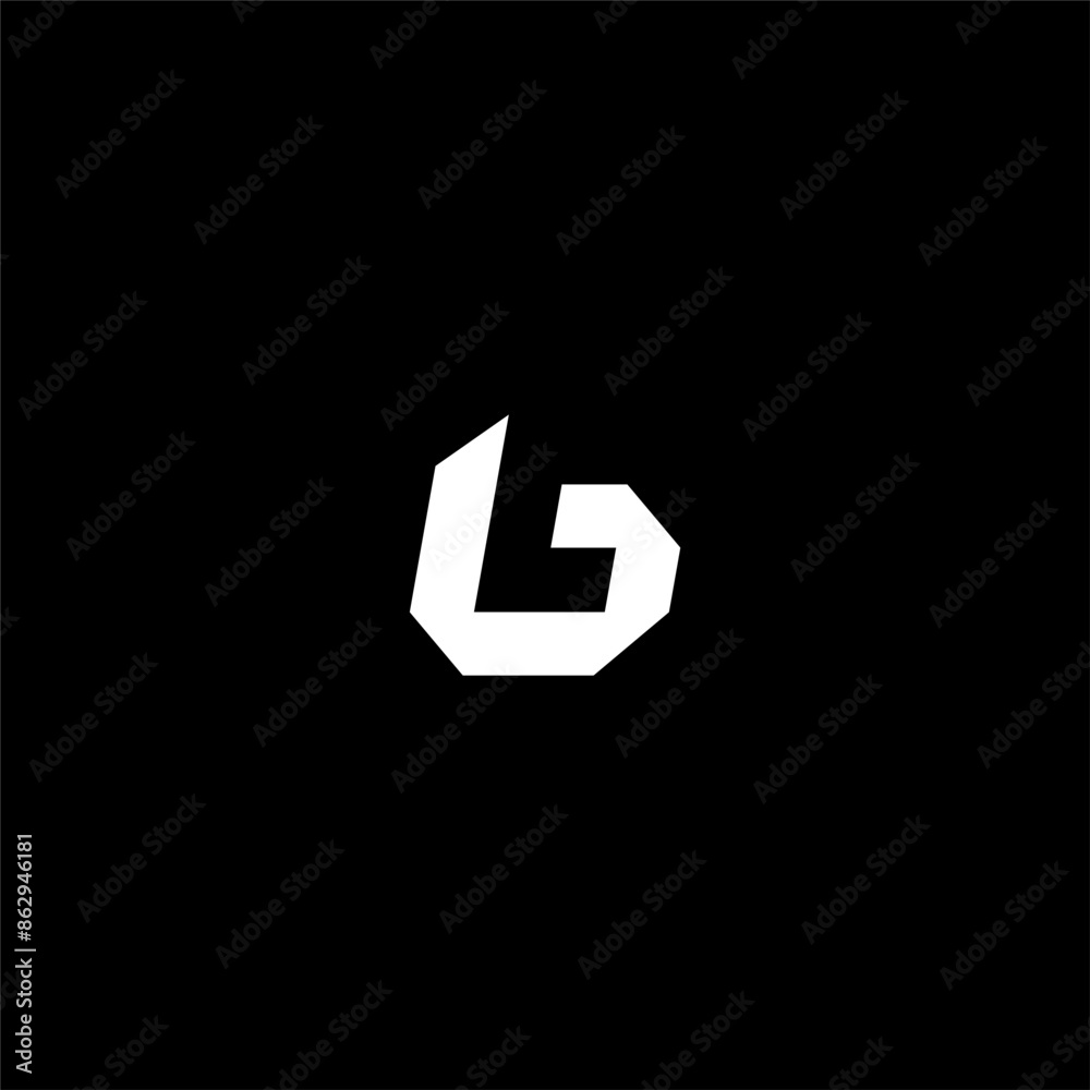 monogram Letter Lb or BL logo concept vector icon monogram Letter Lb or BL logo concept vector icon